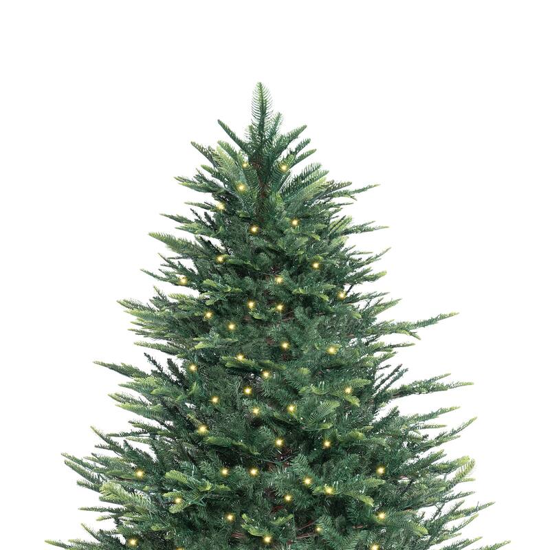 Prelit Artificial Christmas Tree – Realistic Nordic Design with Warm LED Lights for a Cozy Holiday Ambiance