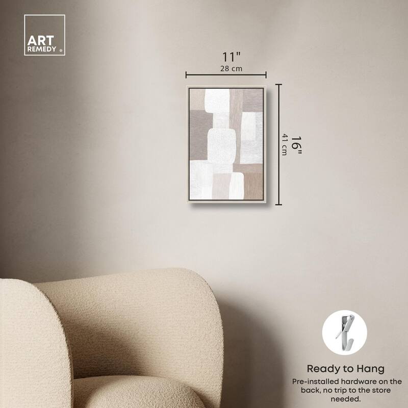 Stucco Squares II Canvas by Art Remedy