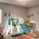 preview thumbnail 1 of 33, Kids Slide Playset Structure,Freestanding Castle Crawling Playhouse