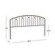 preview thumbnail 15 of 16, Hillsdale Furniture Riverbrooke Metal Arch Scallop Headboard, Bronze