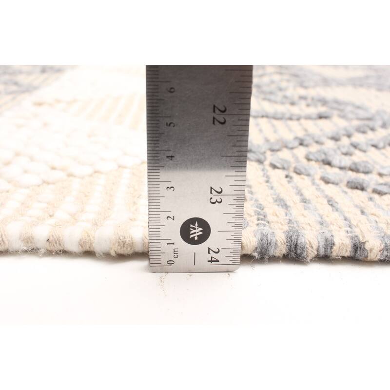 ECARPETGALLERY Braid weave Sienna Tan Wool Rug - 5'1 x 7'6