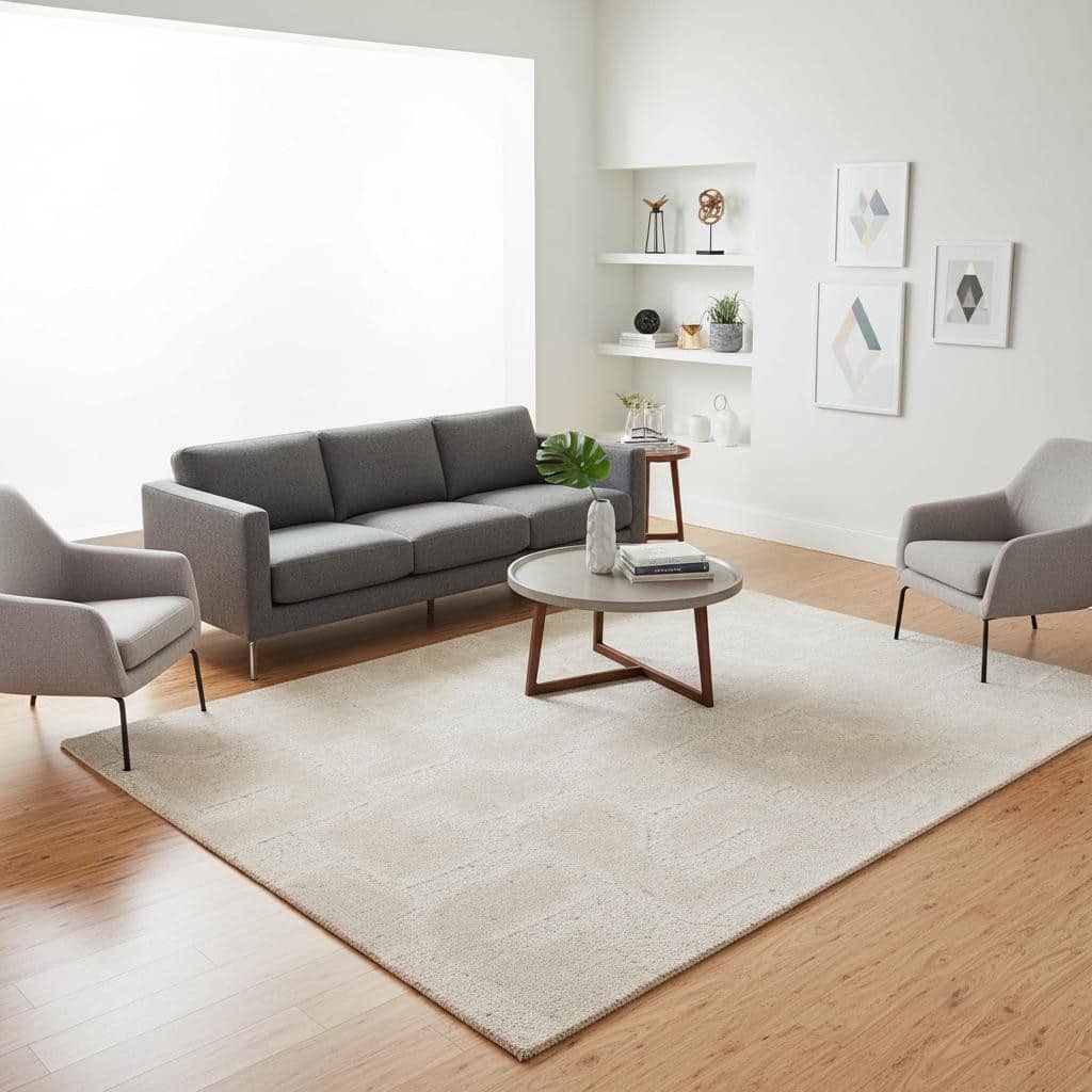 HomeRoots Geometric Modern Rectangle Area Rug - 5' X 8'