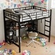 preview thumbnail 10 of 16, Kids and Baby Full Size Metal Loft Bed with Built-in Desk,Shelves