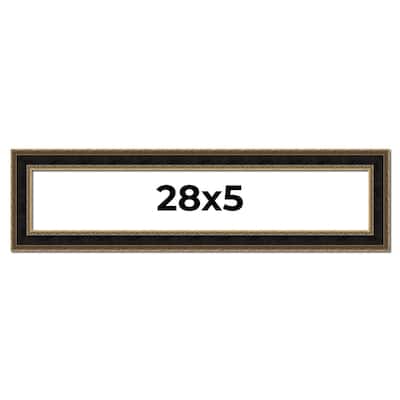 28x5 Frame Gold Antique Vintage Sold Wood Picture Frame | 1.75 Inch