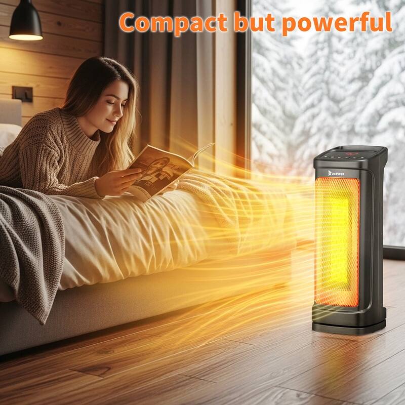 1500-Watt 17-Inch Portable Electric Heater with Remote Control