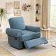 preview thumbnail 1 of 75, Christopher Knight Home - Thorne Chenille Swivel Recliner Rocker Chair with Adjustable Backrest Sky Blue