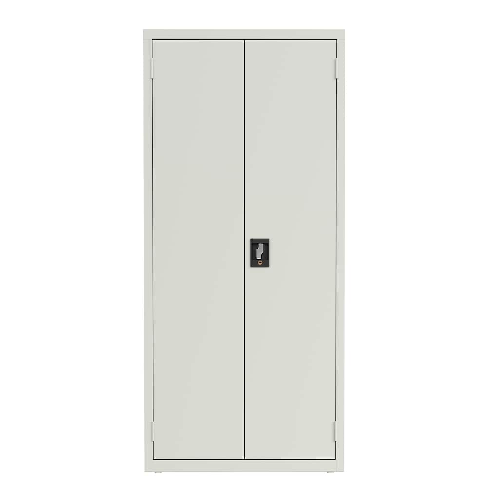 Hirsh Welded Steel Storage Cabinet with 4 Shelves, 15"Dx30"Wx66"H, Putty
