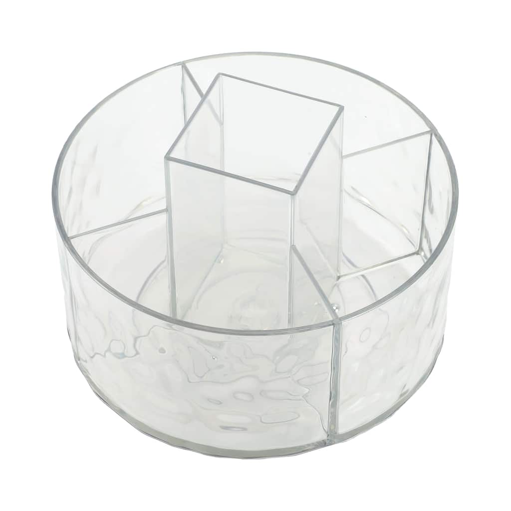 Rotating Makeup Organizer 360 Degree Rotatable Cosmetic Display Case Clear