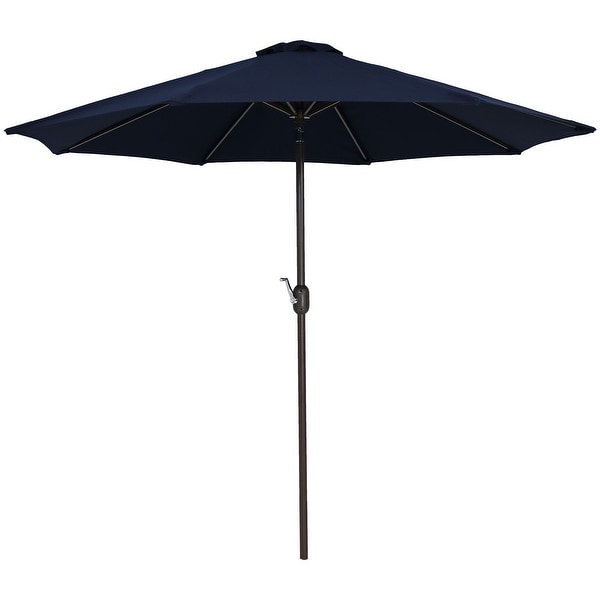 Details about   Sunnydaze 9' Outdoor Navy Blue Sunbrella Aluminum Market Patio Deck Umbrella 