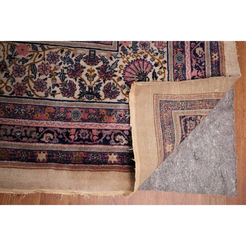 Vegetable Dye Kerman Persian Large Rug Handmade Wool Carpet - 13'3" x 17'3"