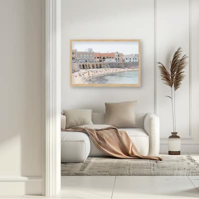 "Beach Gallipoli Italy" Framed Textured Wall Art