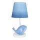 preview thumbnail 1 of 4, Lambs & Ivy Bubbles & Squirt Hand Painted Whale Lamp with Blue Shade and Bulb