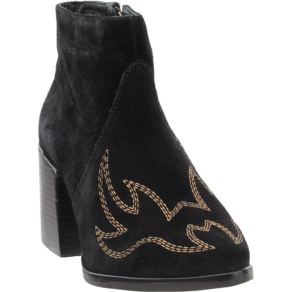 Details about / Bernie Mev Chesca Womens Ankle Boots Block Heel Shoes Party Booties Size Black