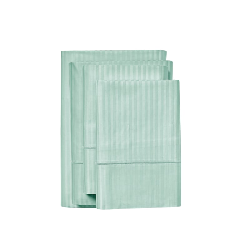 Kathy Ireland 500 Thread Count Damask Stripe Sheet Set with Optifit