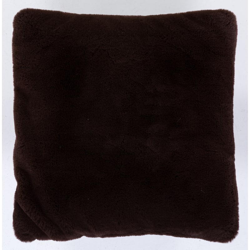 Faux Rabbit Collection Solid Square Pillow - (20" x 20")