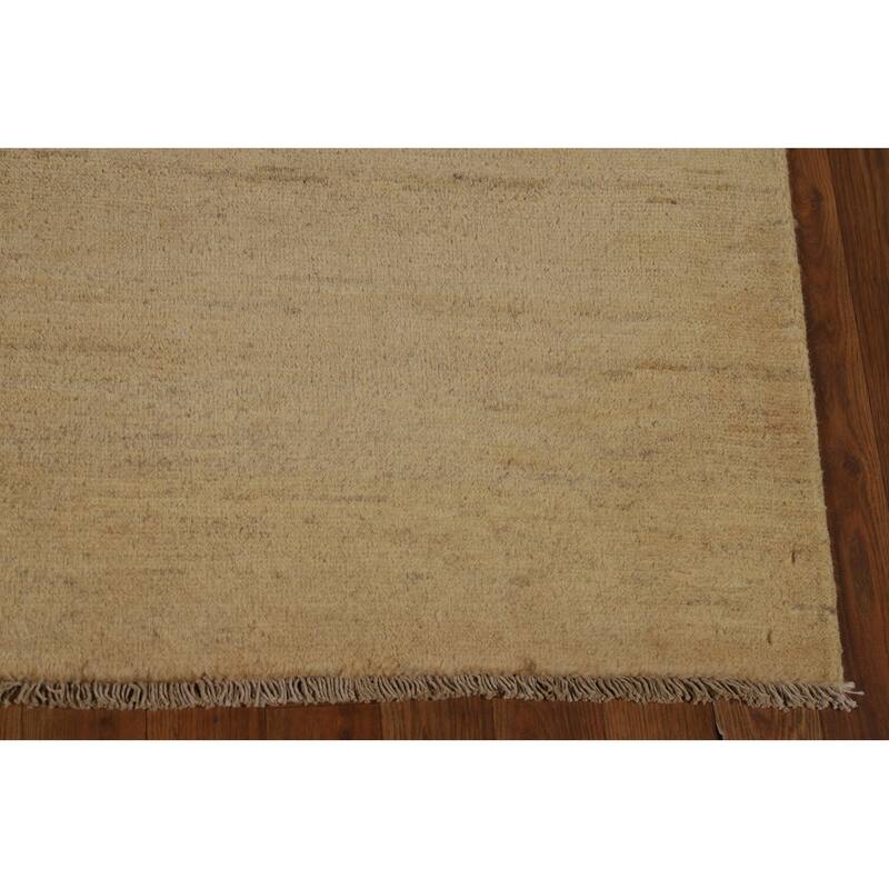 Modern Gabbeh Oriental Rug Handmade Wool Carpet - 4'9"x 6'4"