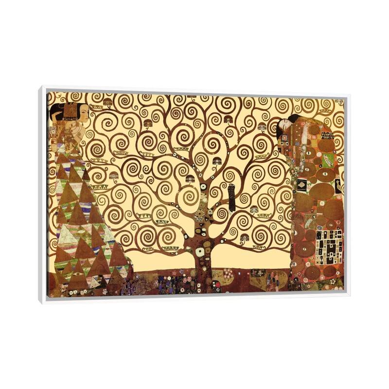 iCanvas "The Tree of Life" by Gustav Klimt Framed Canvas Print - White - 18x26