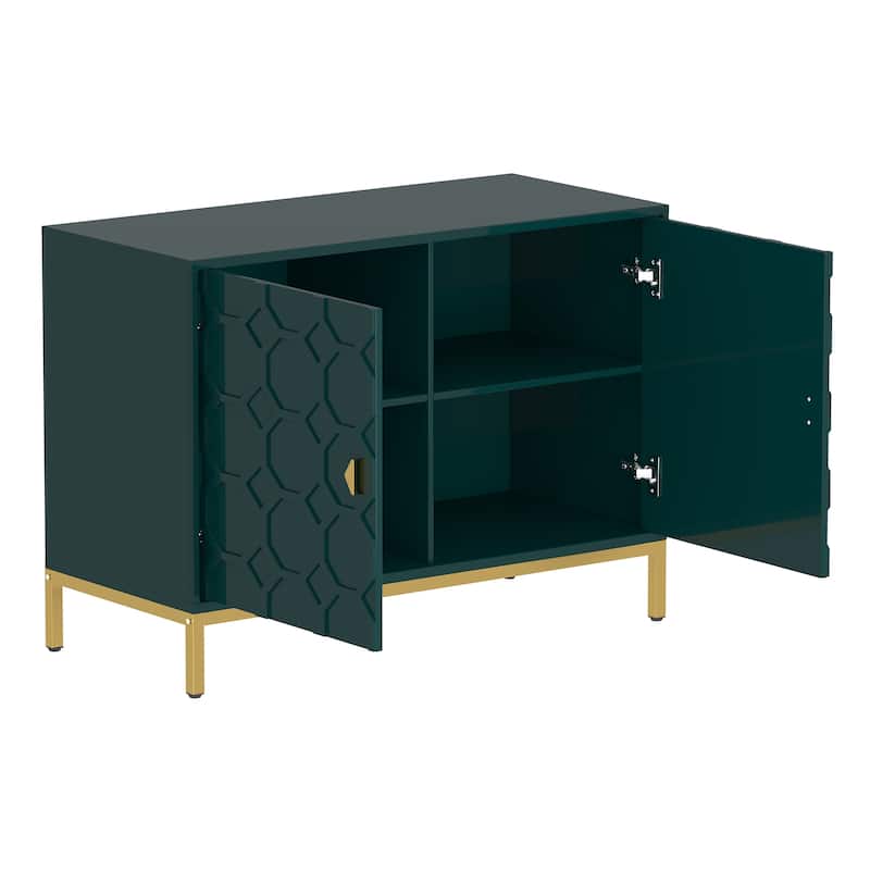 Clihome 40-inch Two Door Glossy Media Storage Cabinet/Buffet