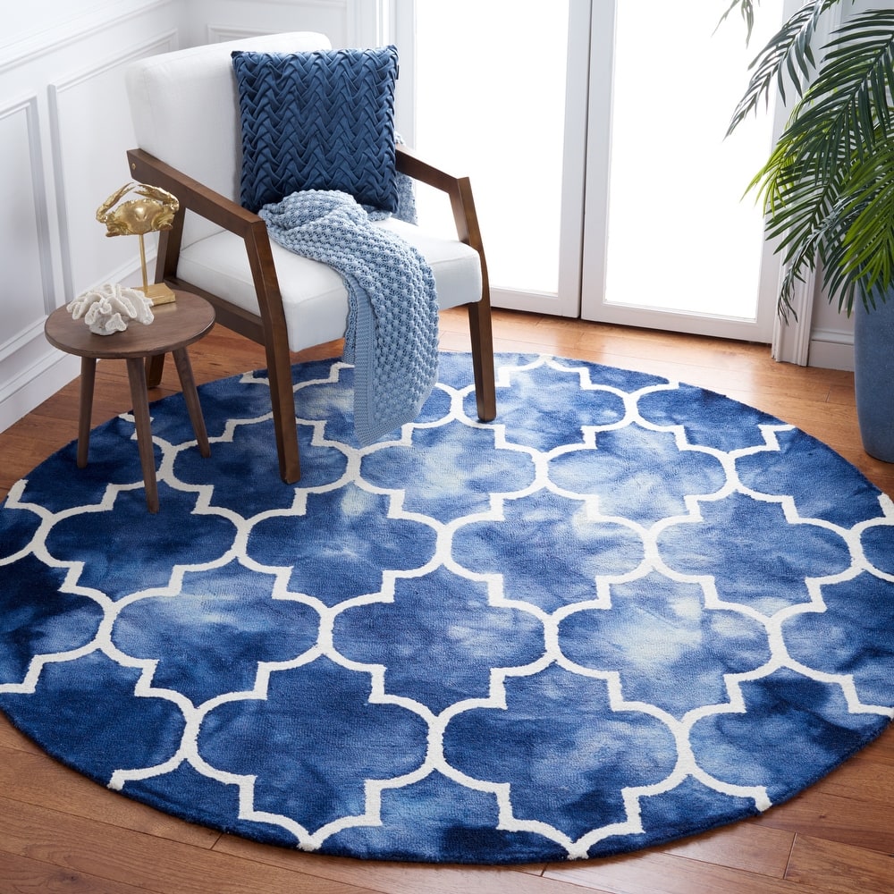 SAFAVIEH Dip Dye Anasthasie Hand-tufted Wool Geometric Area Rug