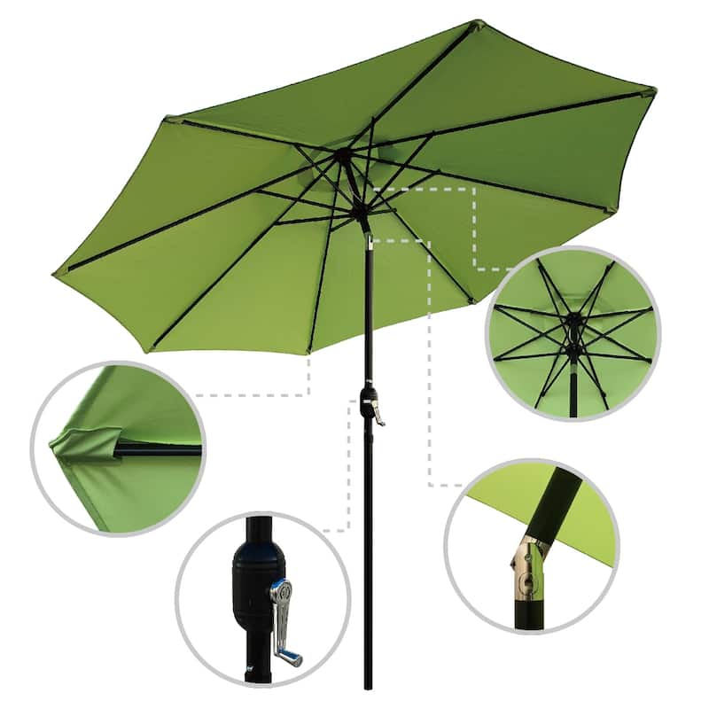 Maypex 9-foot Crank and Tilt Market Umbrella