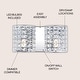 preview thumbnail 8 of 19, Jayne Deco 3-Light Metal/Crystal Classic Glam LED Vanity Light, by JONATHAN Y