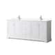 Option White / Giotto Quartz Top / Polished Chrome