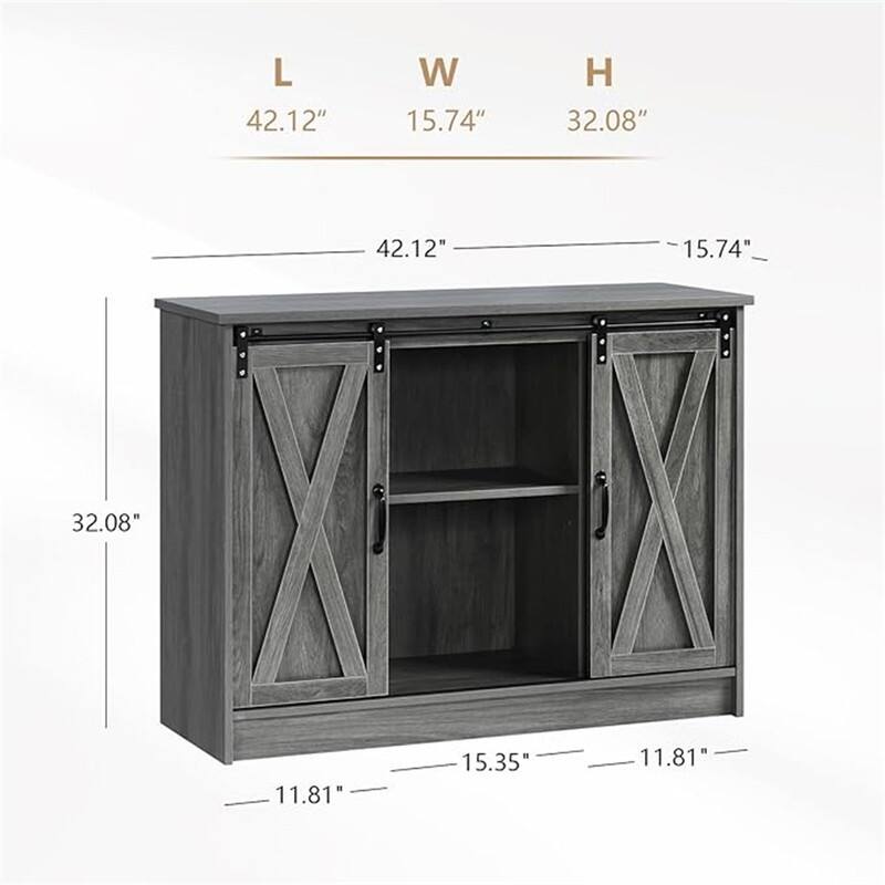 Buffet Cabinet - 15.7"D x 42"W x 32"H
