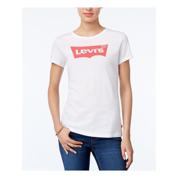 womens white levi's t shirt
