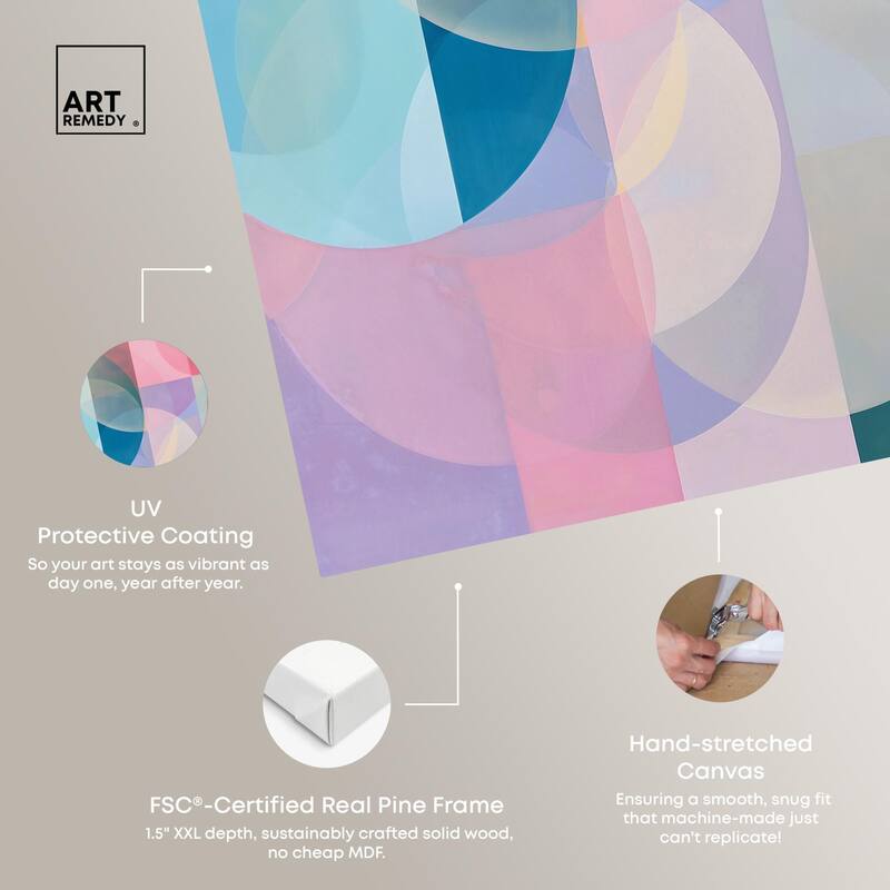 Oneiric Circles I Canvas by Art Remedy, Gallery Wrapped