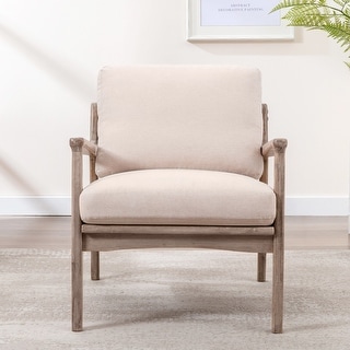 Mid Century Modern Accent Wood Frame Chair - Bed Bath & Beyond - 35060390