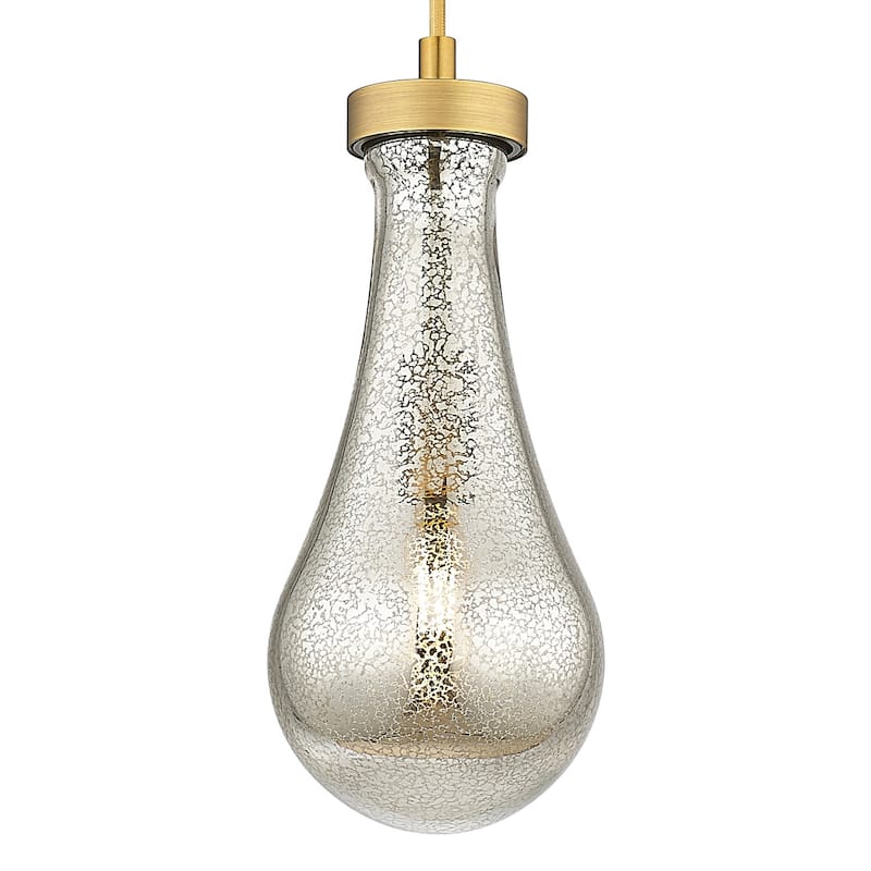Innovations Lighting 451-1P-G451-5ME Owego 12" Tall Mini Pendant with - Brushed Brass