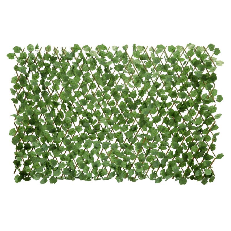 1pcs 32" x 50" Artificial Ivy Hedges Screen Expandable Privacy Fence