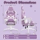 preview thumbnail 5 of 46, BOSSIN Gaming Chair with Cat Ears and Cat Paw Cushion Pillow,Cute Kawaii Reclining Computer Chair for Girl with Footrest