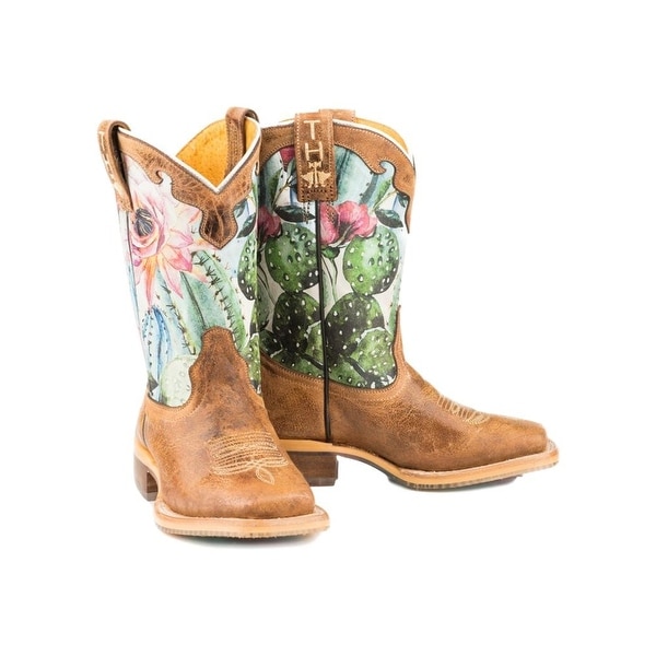 Tin Haul Western Boots Girls Cactus 