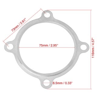 5pcs Stainless Steel Repair Turbocharger Mounting Gasket Replacement for GT