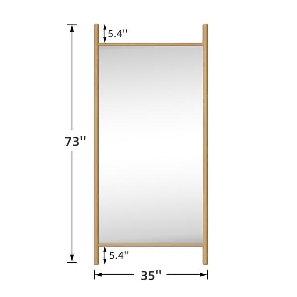 Wooden Frame Ladder-Style Wall Mirror full length mirror - On Sale Wooden Frame Ladder-Style Wall Mirror full length mirror - On Sale