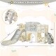 preview thumbnail 32 of 69, 11-in-1 Toddler Slide Playset - Kids Slide for Ages 1-3 with Basketball Hoop, Arch Tunnel, Telescope, and Toy Storage Organizer