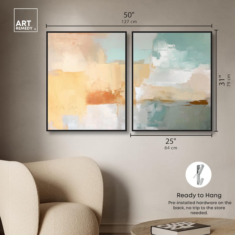 Muted Melody II Canvas Set of 2 by Art Remedy