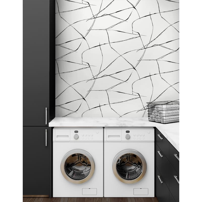 NextWall Inkwork Abstract Peel and Stick Wallpaper