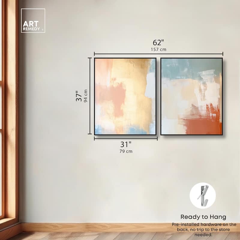 Painted Serenity I Canvas Set of 2 by Art Remedy