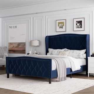 Bed Frame with 4 Storage Drawers and Headboard - Bed Bath & Beyond ...