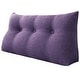 preview thumbnail 8 of 35, Backrest Reading Throw Pillow Wedge Headboard for Twin Bed Lavender