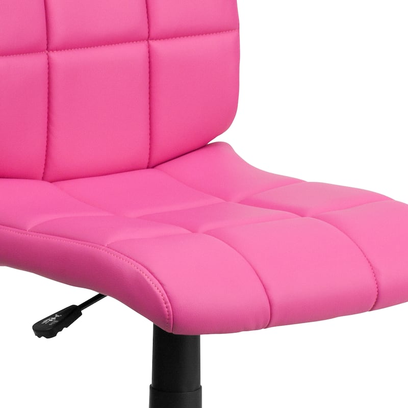 Mid-Back Quilted Vinyl Swivel Task Office Chair