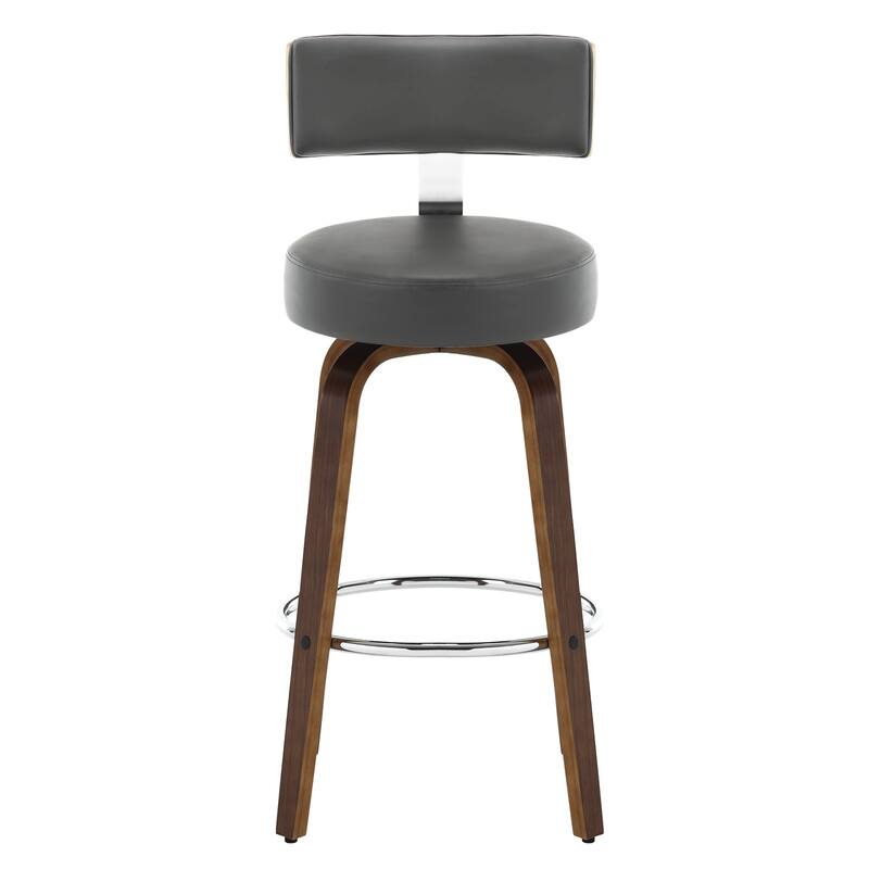 Faux Leather Upholstered Swivel Counter/ Bar Stools Set of 1/2/4