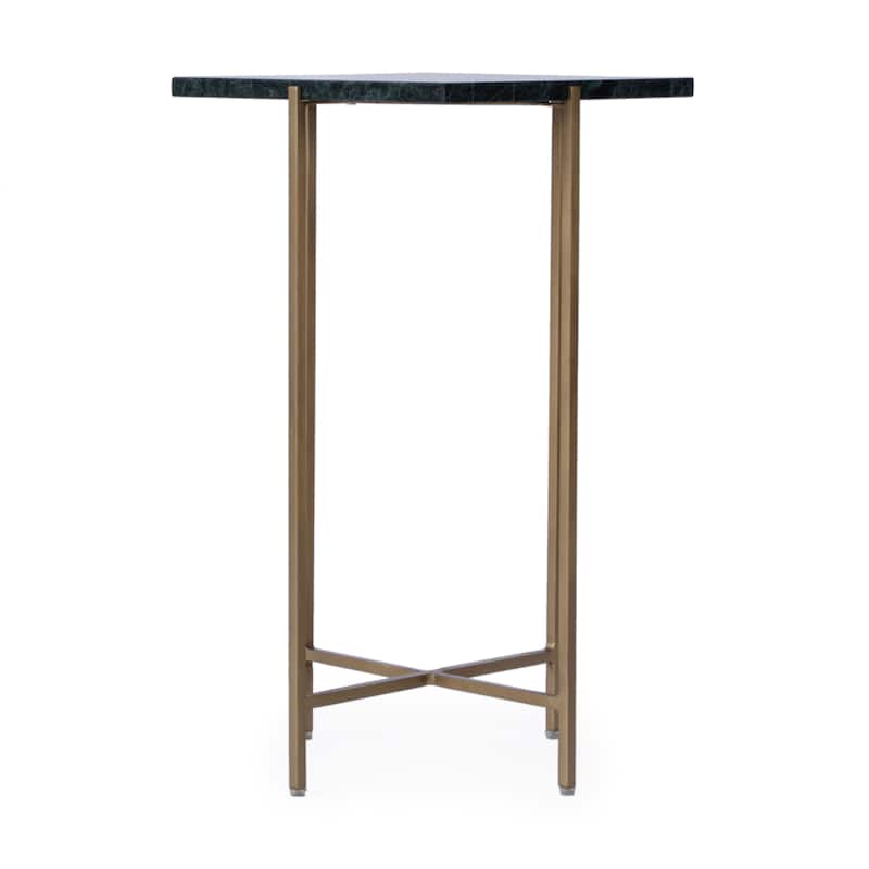 Nigella square Marble & Metal Accent Table