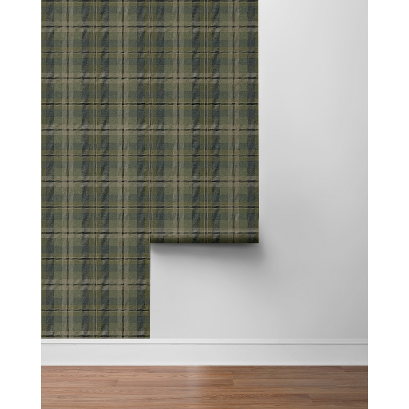 Harry & Grace Thornbury Tailored Plaid Peel and Stick Wallpaper