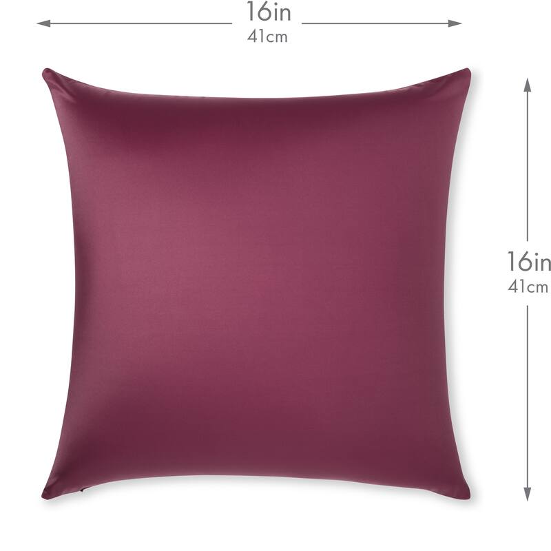 Throw Pillow Cozy Soft Microbead Burgundy Merlot 1 Pc Bed Bath