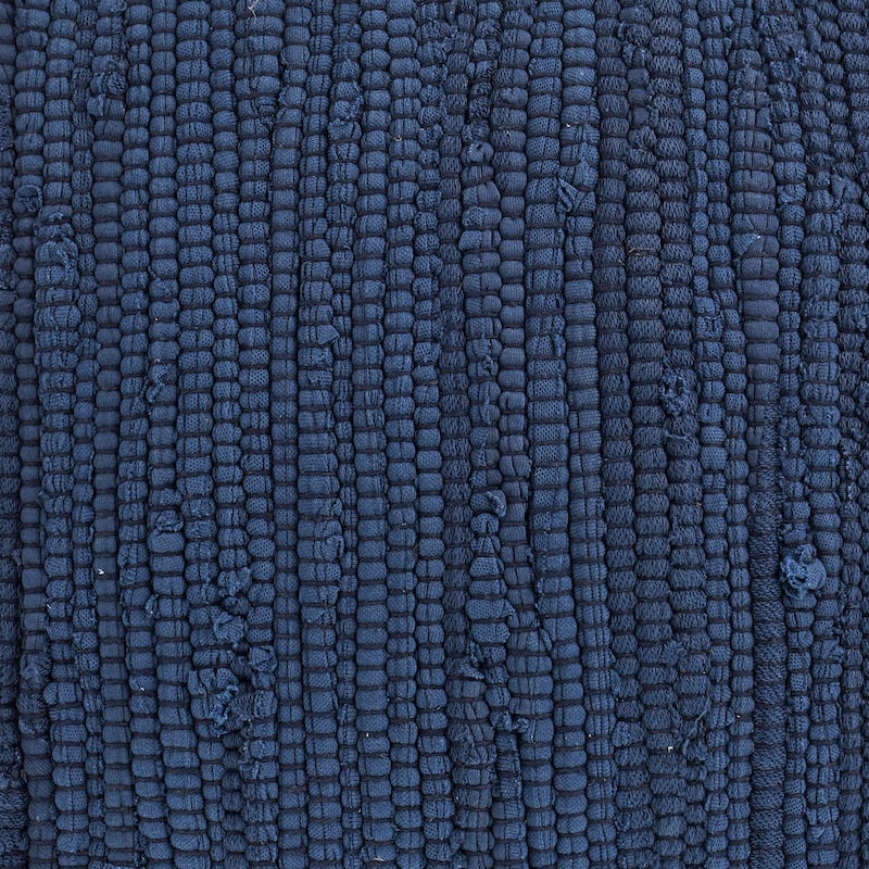 Sevita Birch Hand-Loomed Square Cotton and Jute Pouf