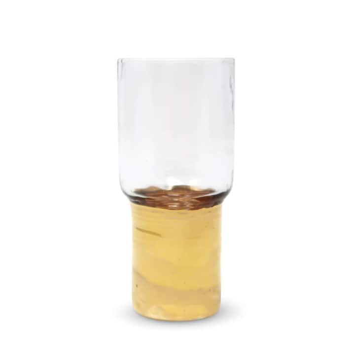 Hammered Shot Glasses with Gold Base, Set of 6