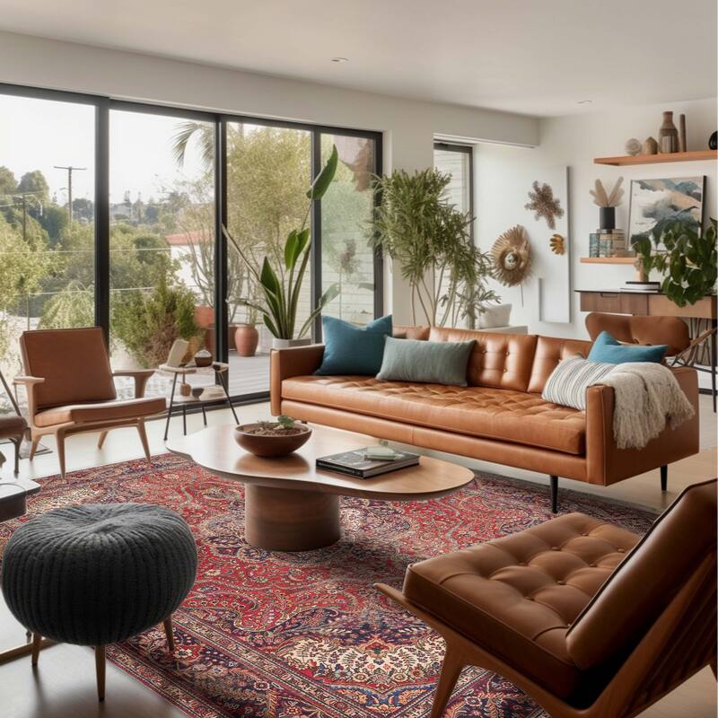 ECARPETGALLERY Hand-knotted Antalya Vintage Red Wool Rug - 10'0 x 12'9